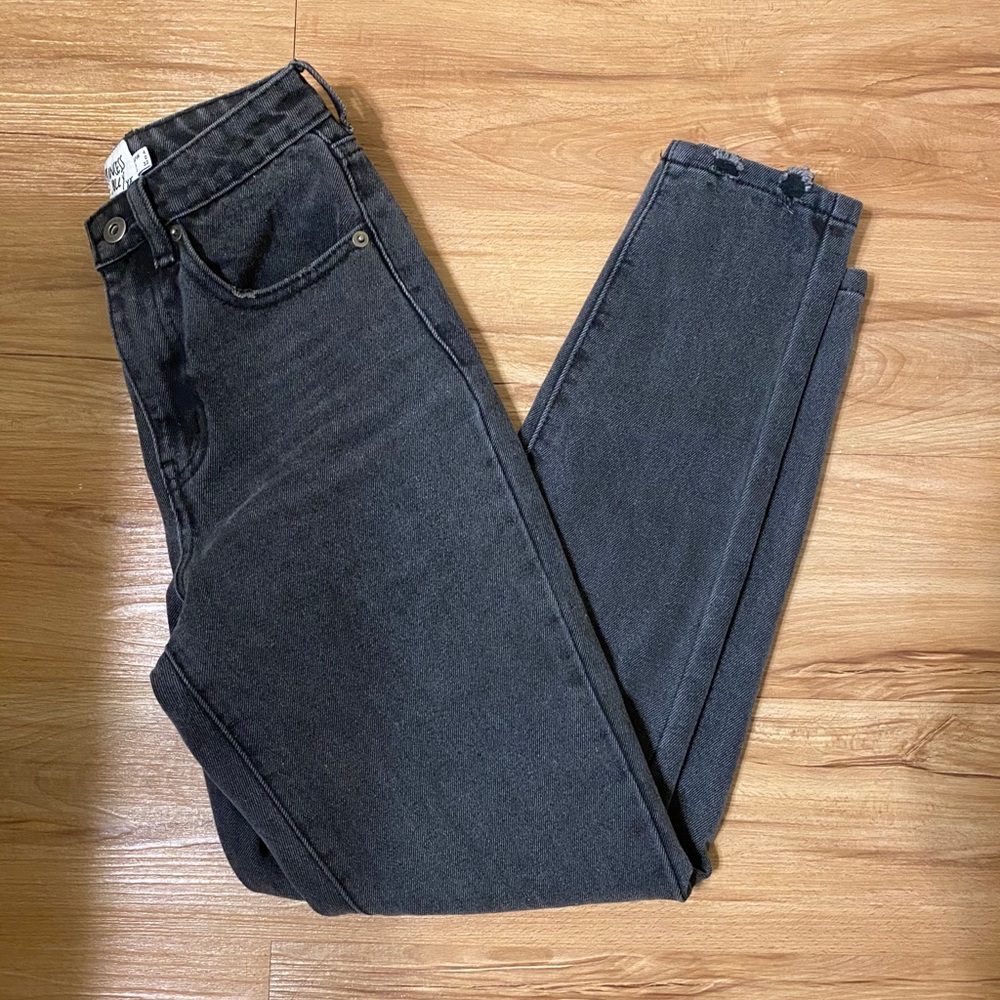 Zaiden straight leg black jeans